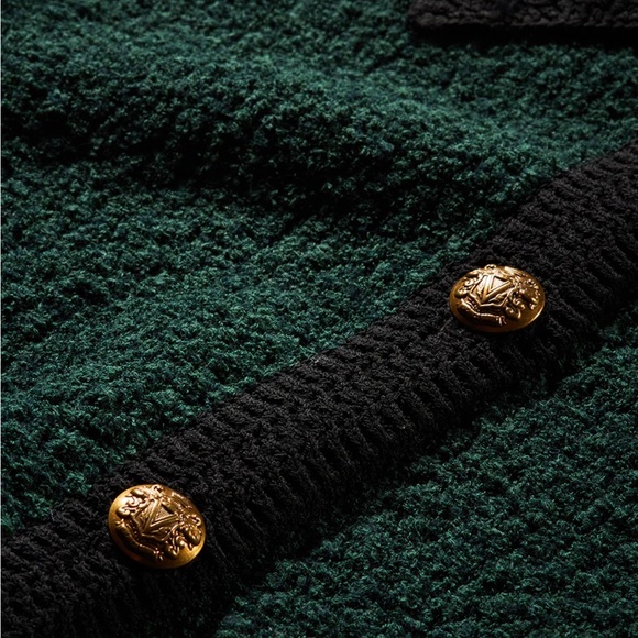 Veronica Beard Green and Black Short Sleeve Cardigan - Picture 8 of 11